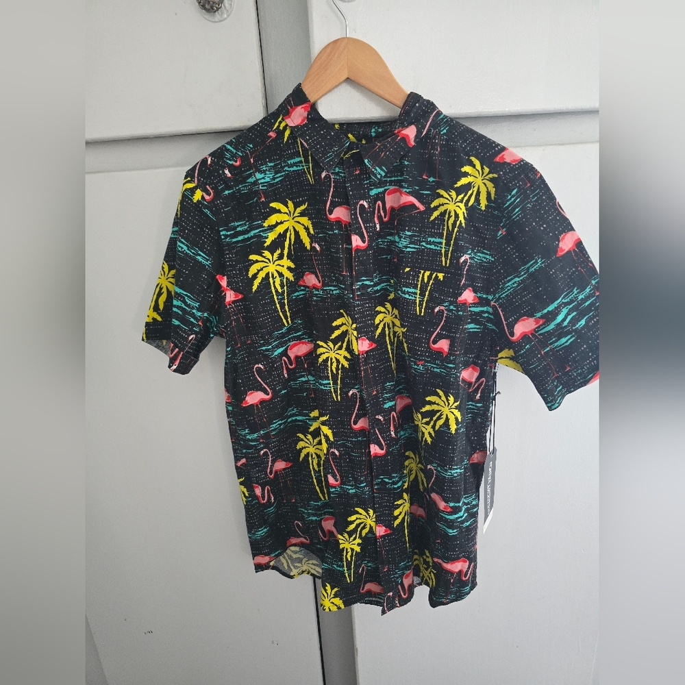 Tropical Print Men's Shirt